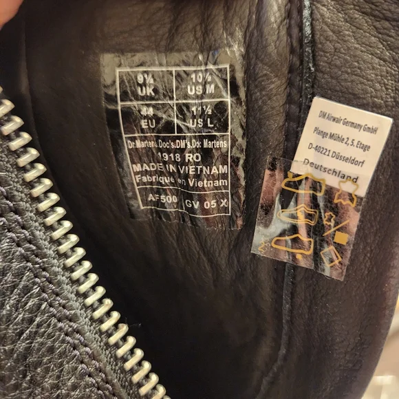 Rick Owens x Dr Martens Quad Sole leather boots size 10.5 BNWOB - Picture 6 of 15